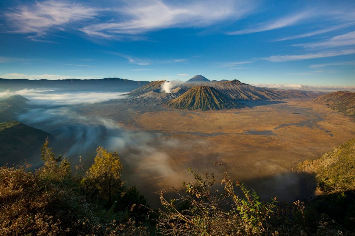 Bromo volcano at sunrise, East Java, Indonesia