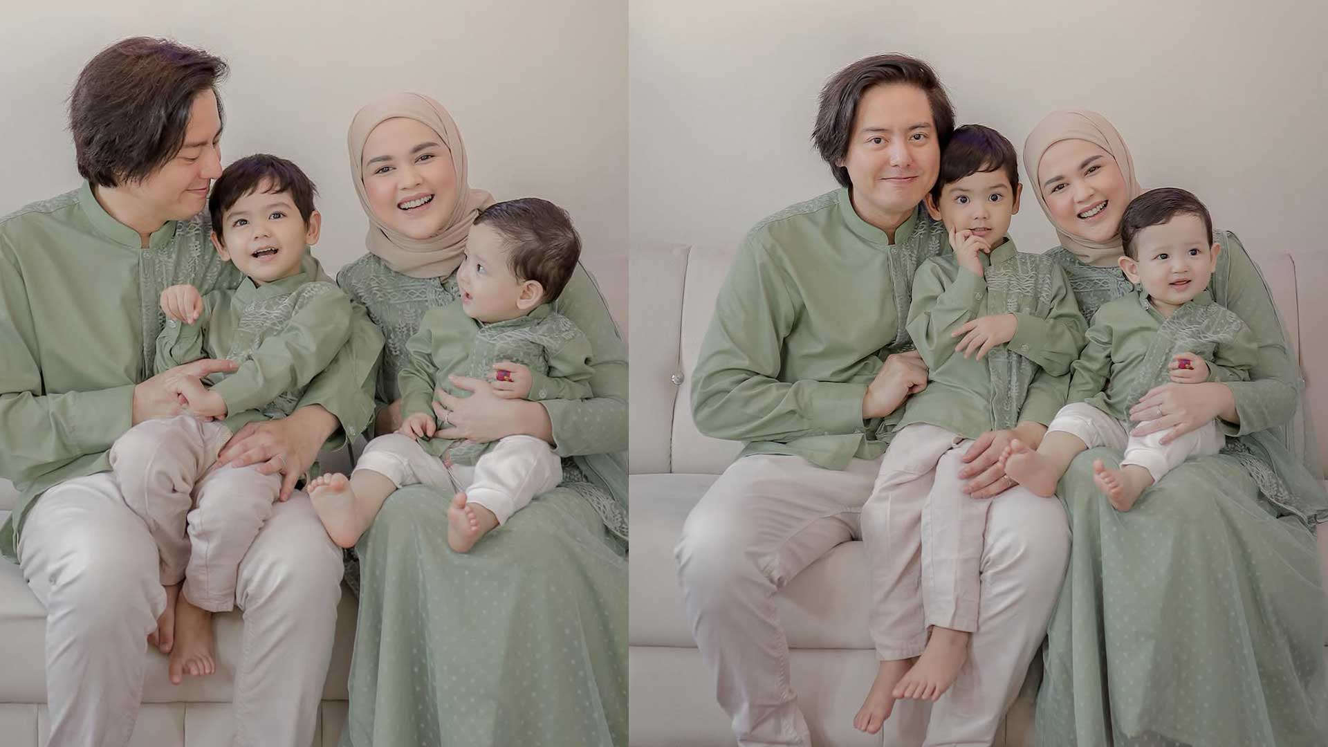 Selebriti dengan baju lebaran warna hijau sage (rogerojey) Selebriti dengan baju lebaran warna hijau sage (rogerojey)