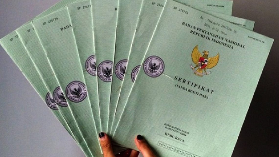 Contoh Sertifikat Tanah