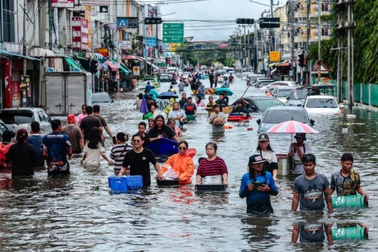 Bangkok Lumpuh Total Diterjang Banjir Usai Diguyur Hujan Nonstop Dua