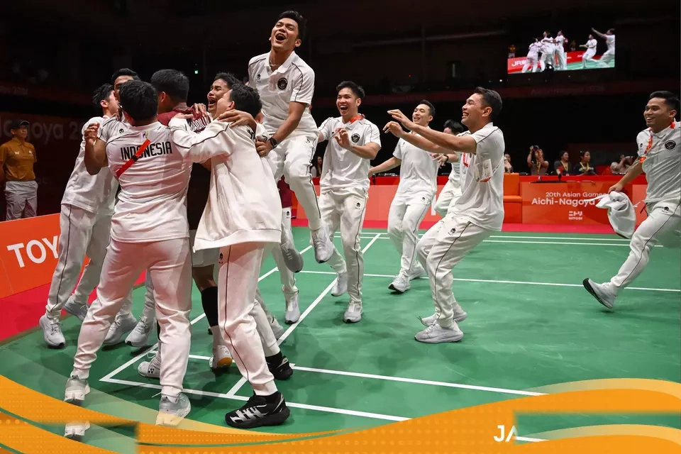 Indonesia Akhiri Dahaga 28 Tahun Emas Bulu Tangkis Beregu Putra