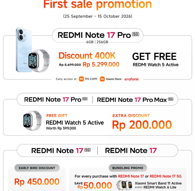 Redmi Note 17 Pro Max 5g Firs Sale Promotion