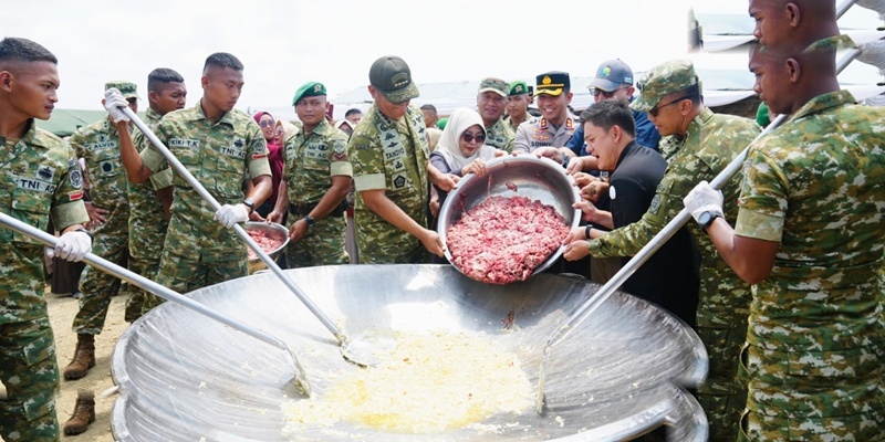 Aksi Masak Besar Bobon Santoso Sedot Perhatian Warga Malang