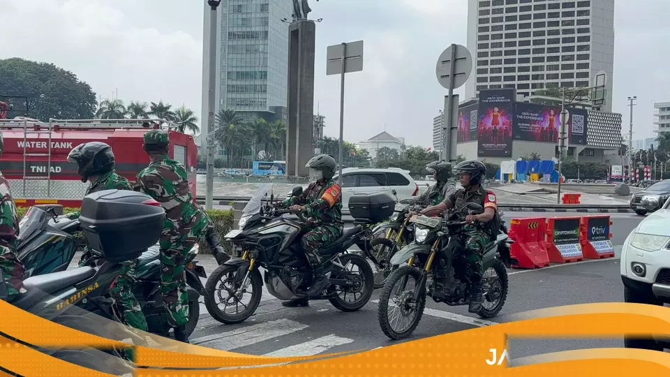 Amankan Demonstrasi Satu Tahun Pemerintahan Prabowo 9505 Personel Gabungan Dikerahkan