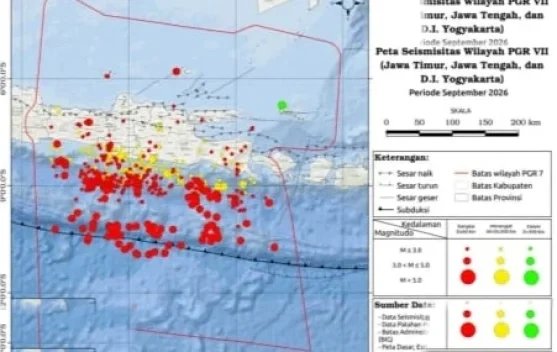 Bmkg Catat 557 Gempa Guncang Jawa Timur Sepanjang September 2026