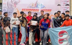 Borong 11 Medali di Kejurnas Kediri, Atlet Wushu Kabupaten Probolinggo Tampil Perkasa