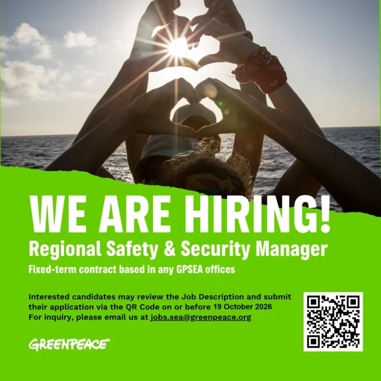 Dicari Fundraising Manager Greenpeace Indonesia