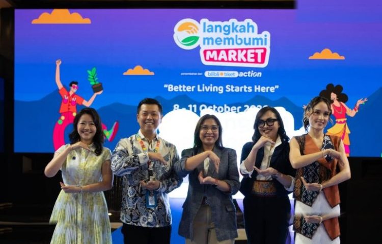 Dorong Gaya Hidup Berkelanjutan Blibli Tiket Gelar Langkah Membumi Market