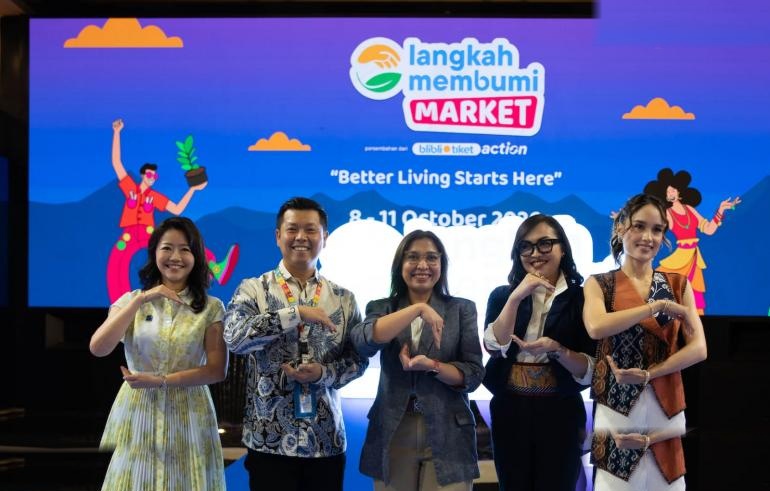 Dorong Gaya Hidup Berkelanjutan, Blibli Tiket Gelar Langkah Membumi Market
