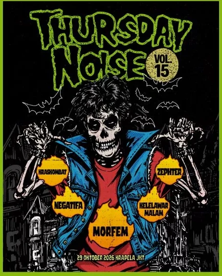Leburkan Distorsi dan Kepedulian, MORFEM Usung Misfits Night di Thursday Noise Vol 15 Demi Galang Donasi Karhutla