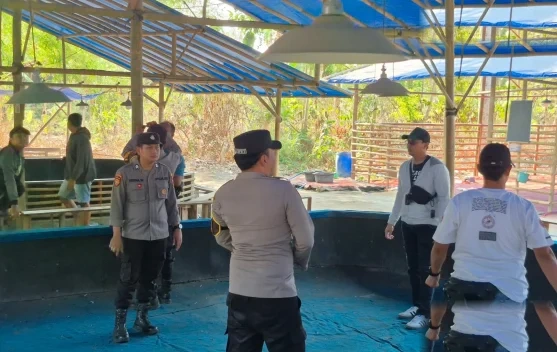 Polres Blitar Kota Gerebek Dugaan Arena Sabung Ayam Di Srengat
