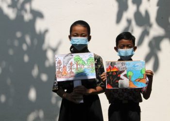 Siswa Sdn Nayu Barat 1 Surakarta Suarakan Cegah Karhutla Lewat