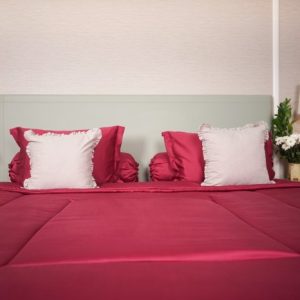 Plain Pompien Red Lyocell
