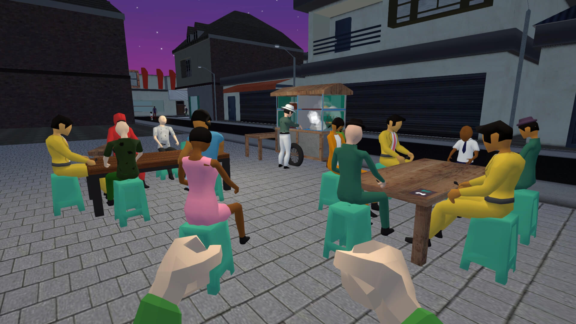 quest bakso simulator Karakter bermain mengerjakan quest di game Bakso Simulator