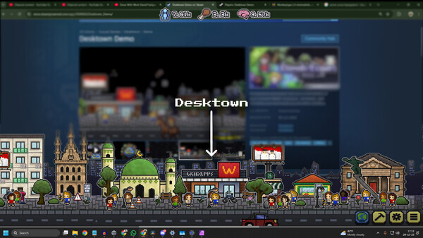 desktown fitur widget produktif Fitur produktif Desktown seperti Pomodoro timer, countdown, dan alarm