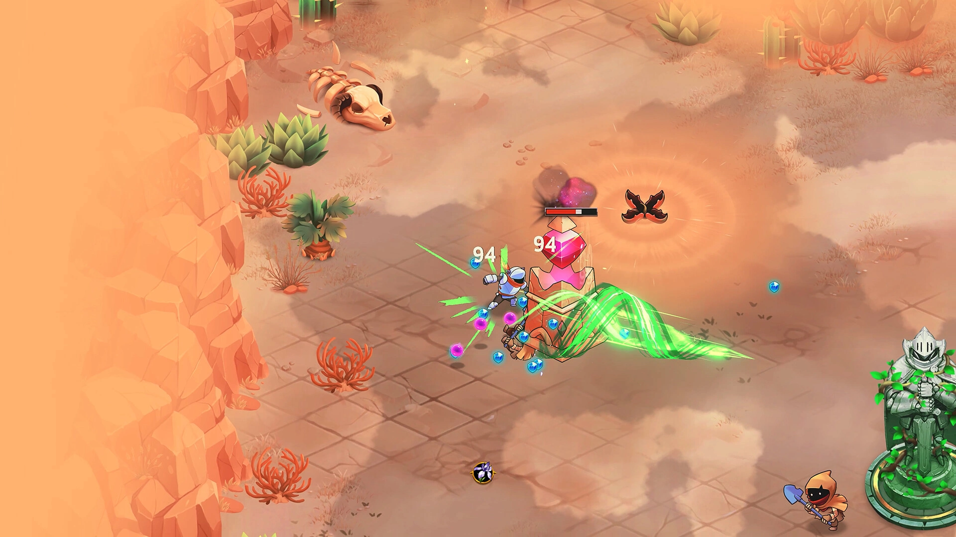 Fight Giants on Swirling Sands