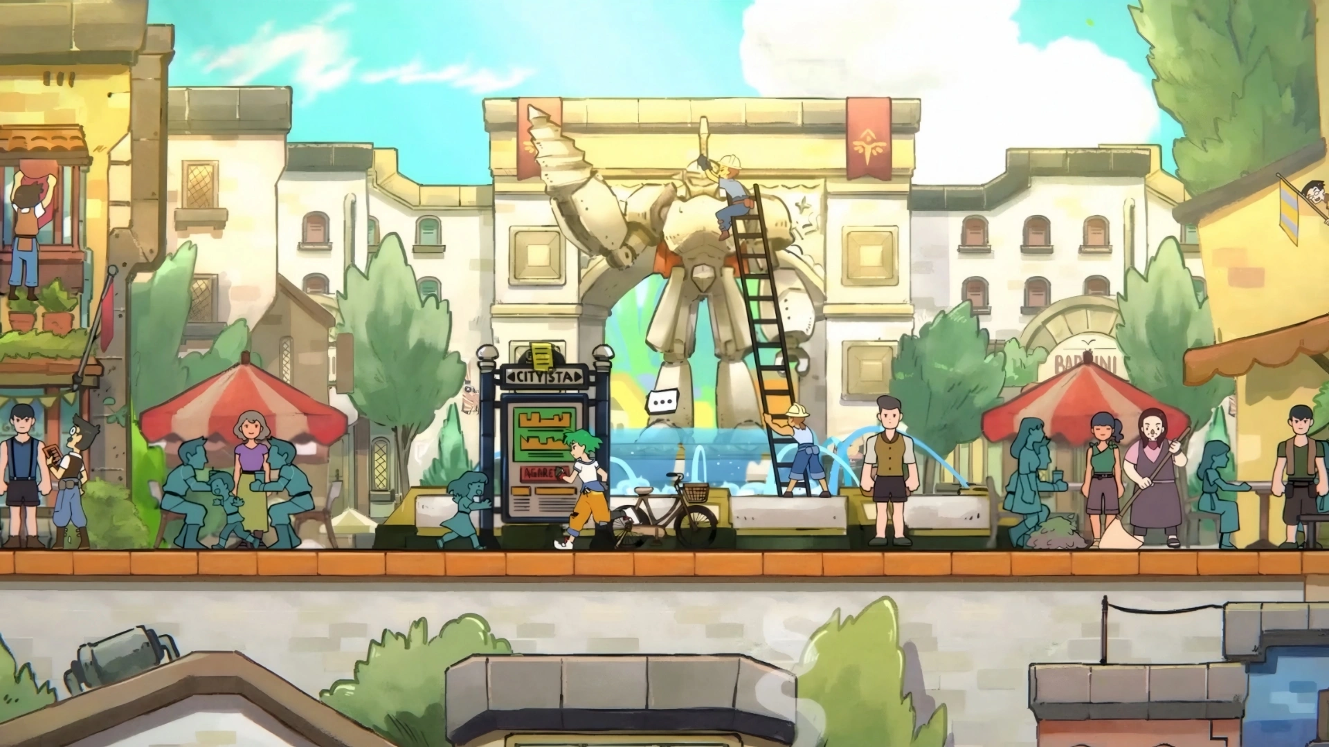 Bustling world! Bustling world!