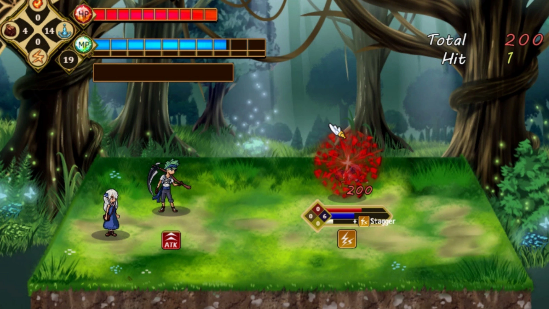 The battle interface The battle interface
