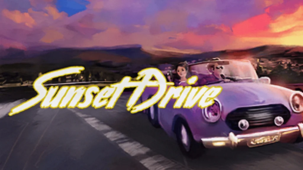 Sunset Drive: Journey Beneath the Evening Sky