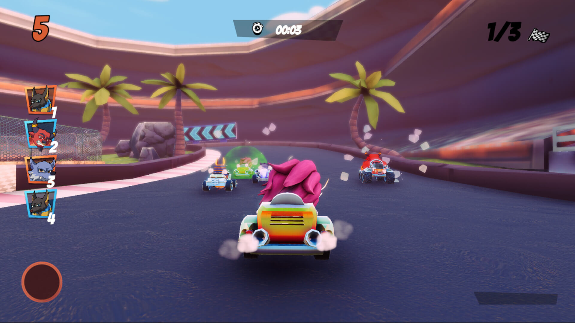 Gameplay BARO KART game lokal Indonesia dengan aksi balapan seru dan penuh kekacauan