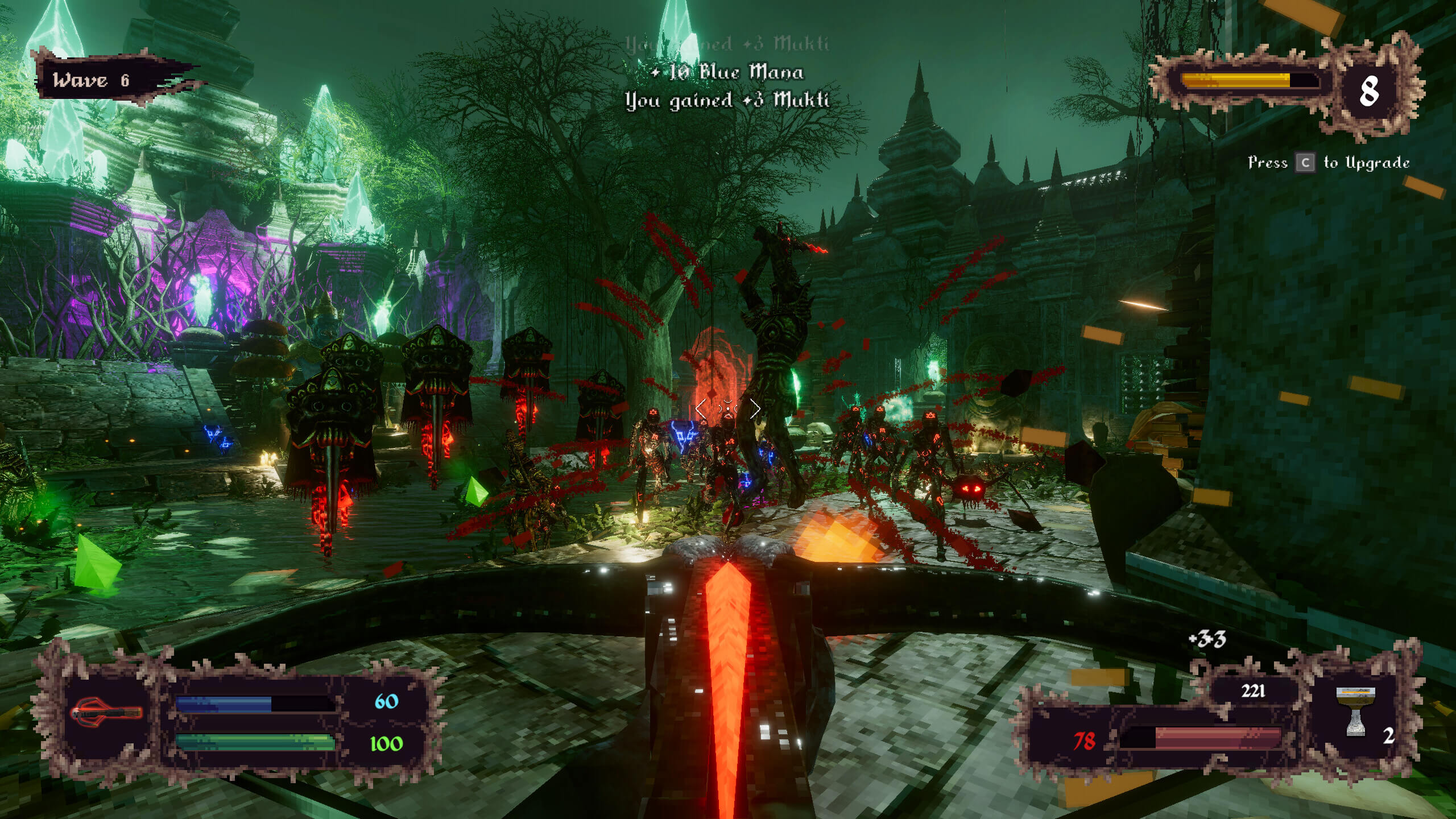 sistem perk dan upgrade pemain memilih upgrade senjata dan kemampuan di layar permainan