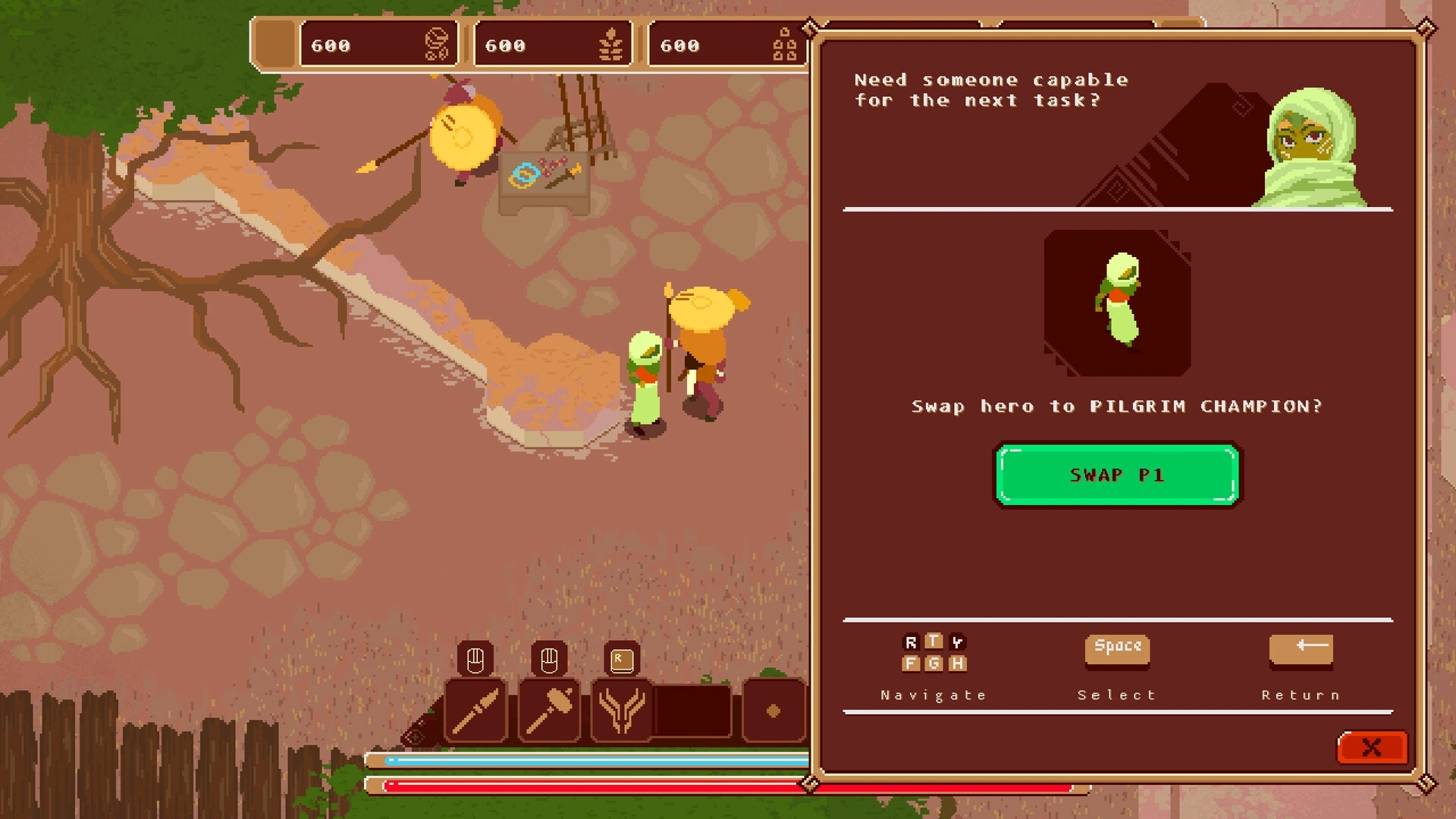 Choose the characters