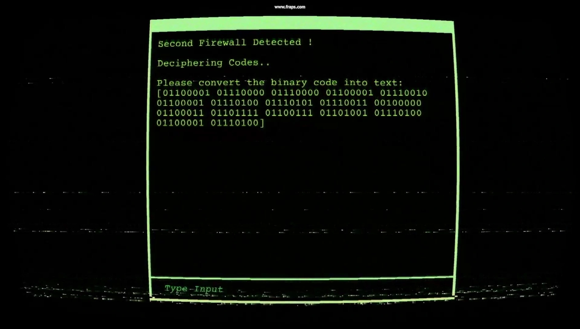 The terminal interface