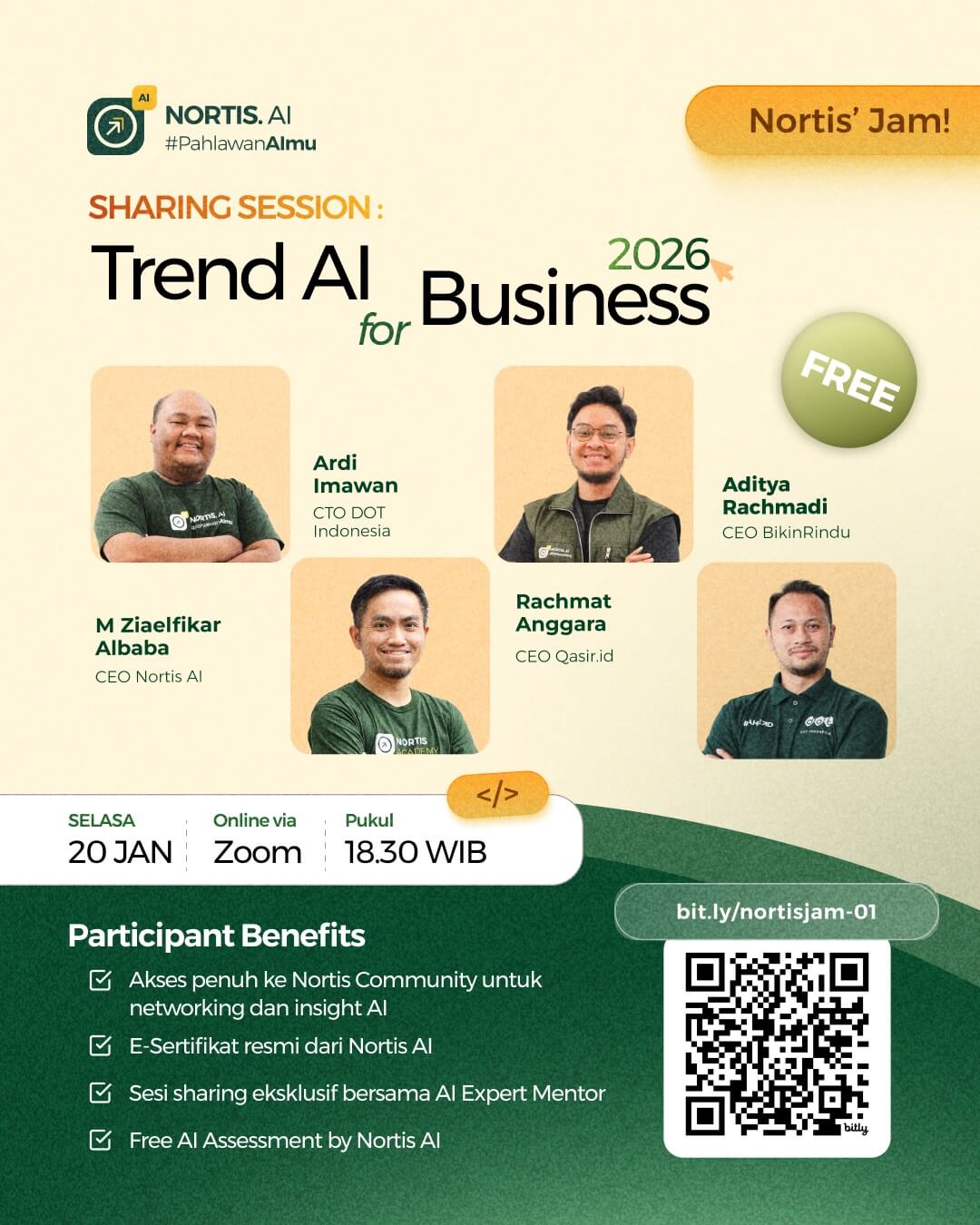 event nortis jam 01 sukses digelar bekali peserta strategi ai untuk hadapi bisnis di tahun 2026