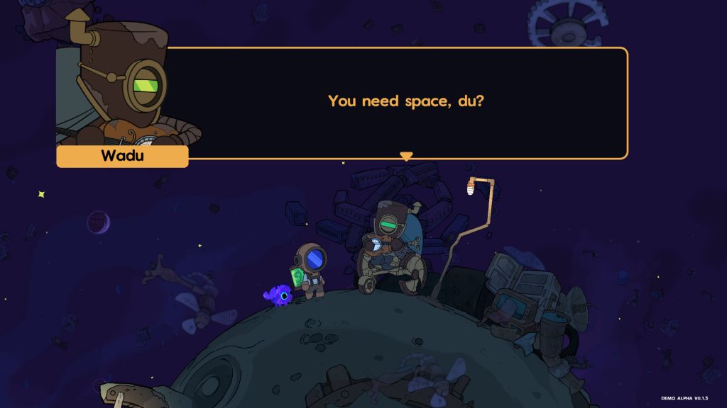 Atmosfer wholesome sci-fi dalam I NEED SPACE