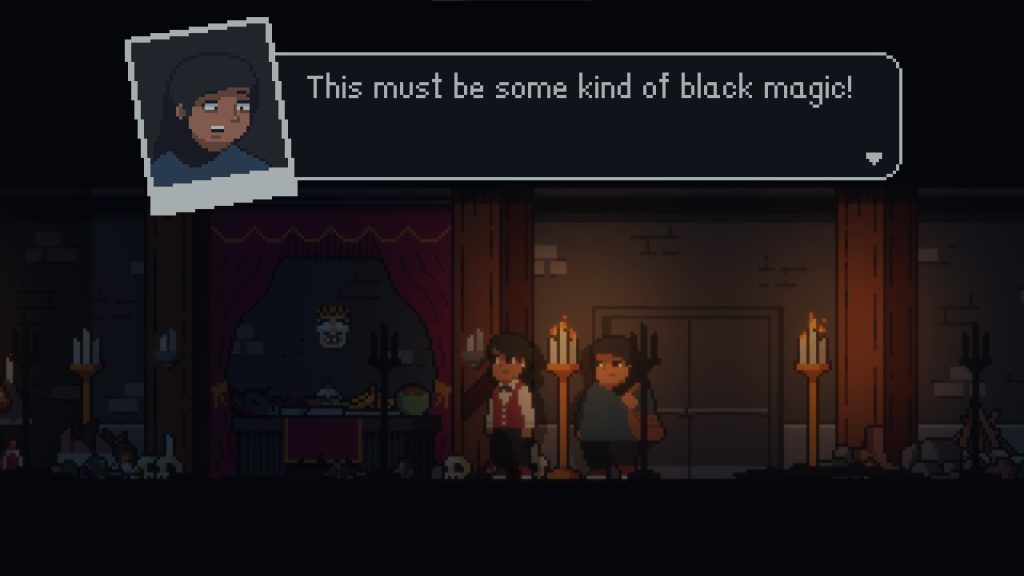 Visual pixel art horor dalam KONON The Ritual
