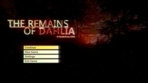 suasana horor psikologis dalam The Remains of Dahlia dengan visual camcorder lawas dan misteri istri hilang