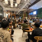 Perwakilan Garena berdiskusi dengan komunitas Game Developer Malang dalam acara MBG 2026.