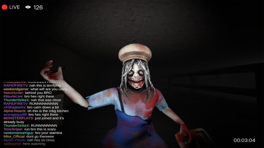 A terrifying supernatural entity lurking inside an abandoned location.
