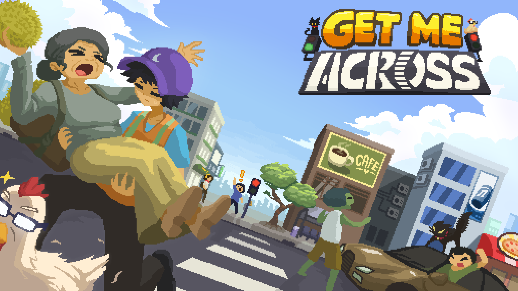 Get Me Across crossing simulation game on itch.io.