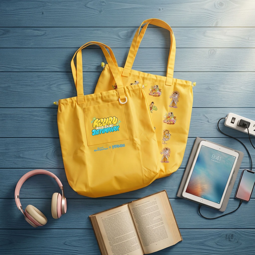 Tote Bag Panorama Kabut Batu