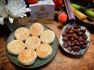 chestnut cake sapa: makanan kaki lima sapa