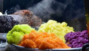 sticky rice sapa vietnam: makanan kaki lima sapa