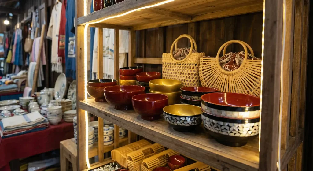 Kerajinan tangan unik yang bisa dibeli saat wisata belanja Vietnam.