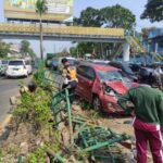 Kecelakaan Beruntun di Depan SMAN 3 Palembang, Nihil Korban Jiwa