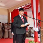 Sekda Provinsi Sumsel Edward Candra Bacakan Pidato Menteri ATR/BPN RI