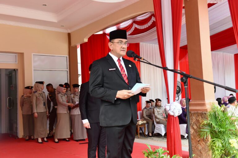 Sekda Provinsi Sumsel Edward Candra Bacakan Pidato Menteri ATR/BPN RI