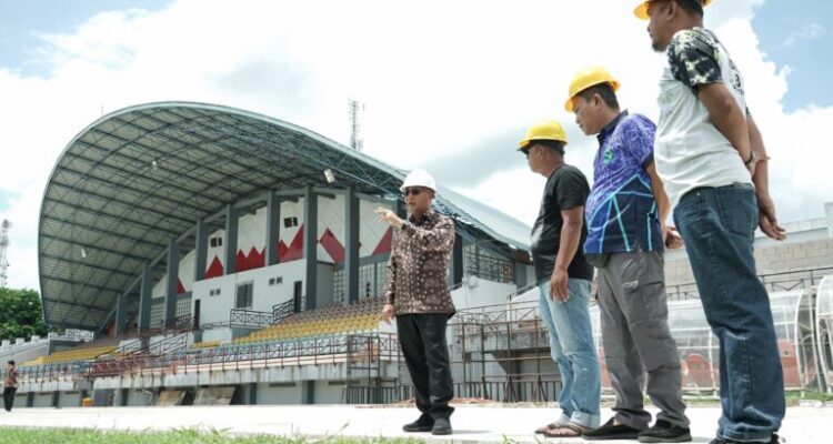 Pembangunan Sandwich Track Stadion Serasan Sekate Dikebut