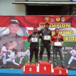 Kontingen Karate Polda Sumsel Raih Juara Umum Pertama di Piala Pangdam