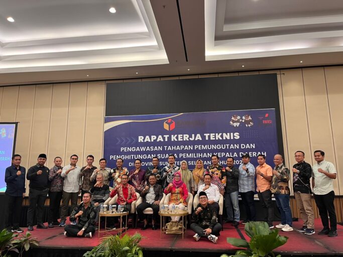 Bawaslu Kota Palembang Perkuat Pengawasan di Rapat Kerja Teknis Pemungutan dan Penghitungan Suara Pilkada 2024