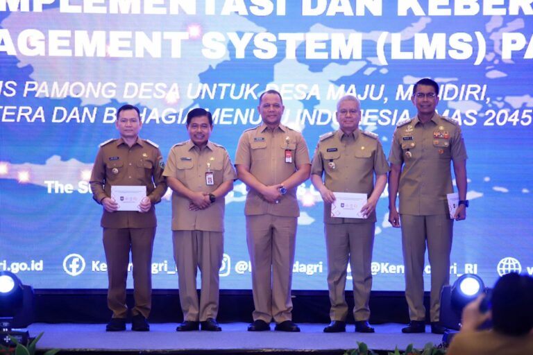 Pj Gubernur Elen Setiadi Hadiri Rakornas Keberlanjutan LMS Pamong Desa Tahun 2024 Digelar Oleh Kemendagri