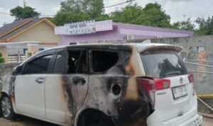 Aksi Teror Terjadi di Prabumulih, Mobil Advokat dibakar OTD