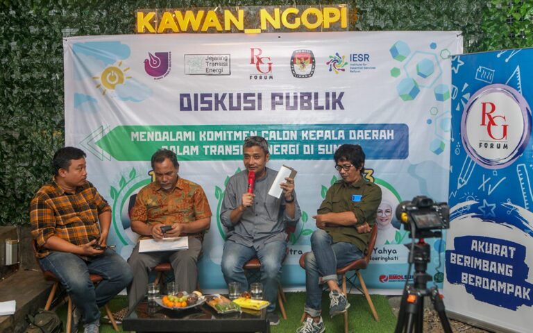 Relung Forum Bahas Komitmen Calon Gubernur Sumsel: Transisi Energi, Janji atau Strategi Nyata?