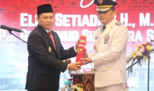 Pj Gubernur Elen Setiadi Lantik Cheka Virgowansyah Sebagai  Pj Walikota Palembang