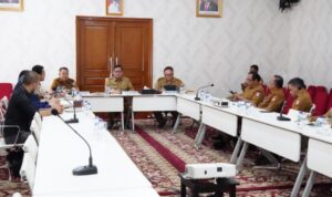 Pj Bupati Banyuasin Terima Audiensi BPJS Ketenagakerjaan Cabang Banyuasin dan RSUP DR Rivai Abdullah