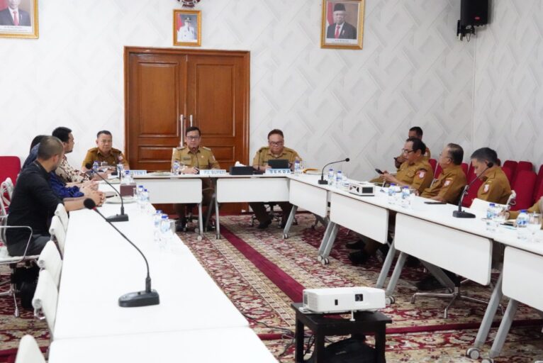 Pj Bupati Banyuasin Terima Audiensi BPJS Ketenagakerjaan Cabang Banyuasin dan RSUP DR Rivai Abdullah